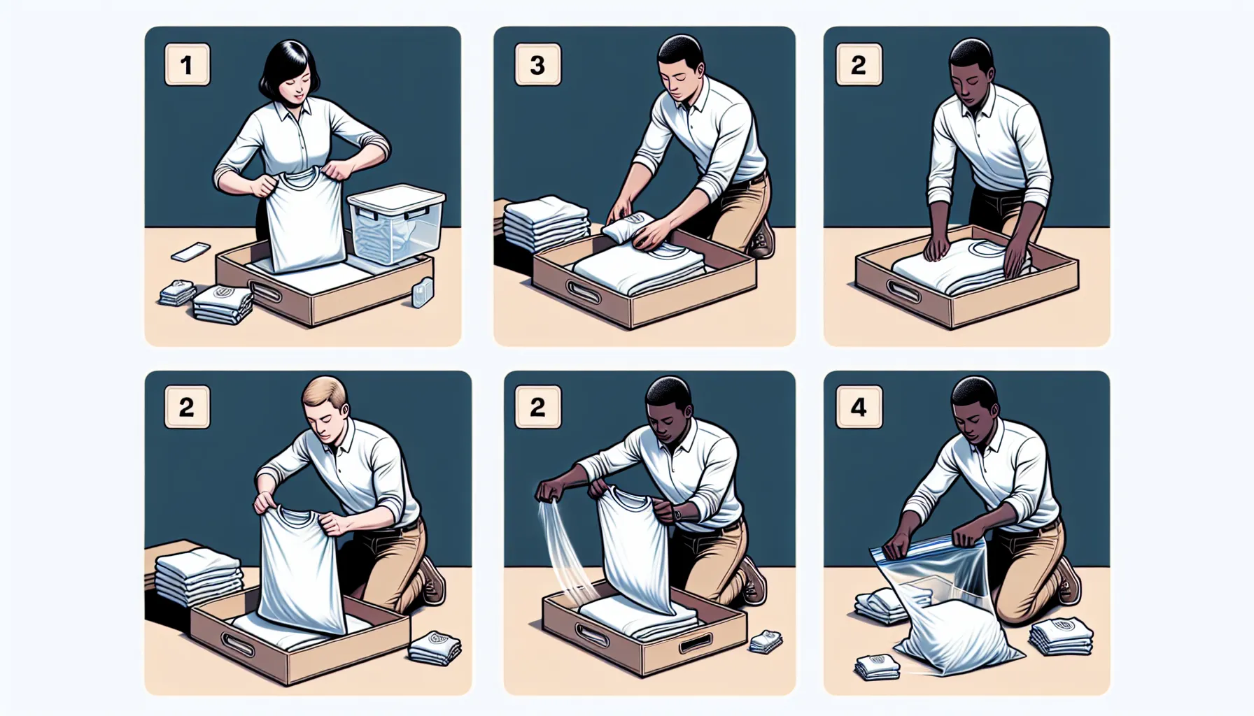 Step-by-Step Guide to Preparing T-Shirts for Long-Term Storage